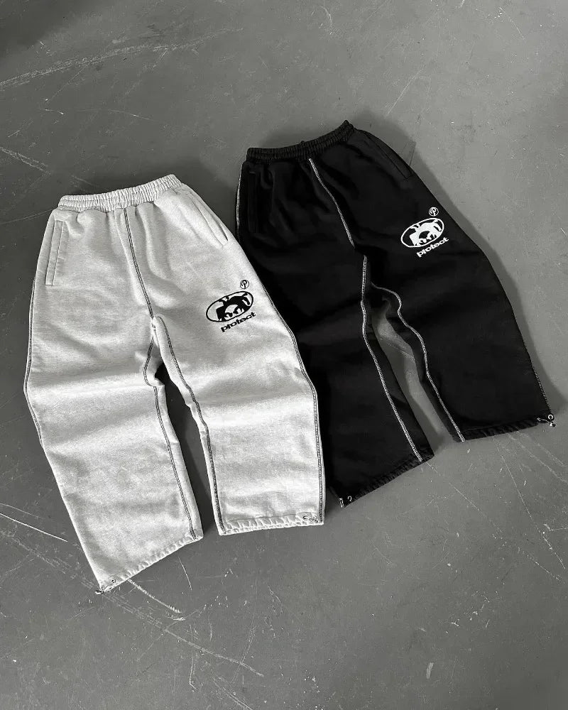 Man Long Pants Cargo Streetwear Joggers Men