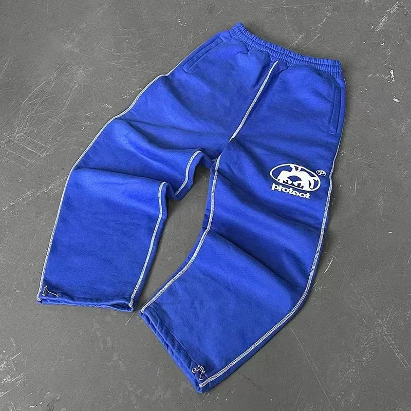 Man Long Pants Cargo Streetwear Joggers Men